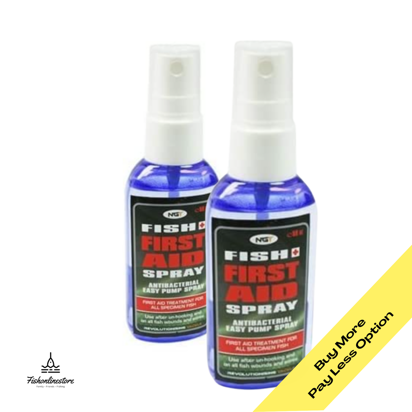 NGT Fish Aid Spray antibacterial pump spray for carp wound and scale care 50ml bottle