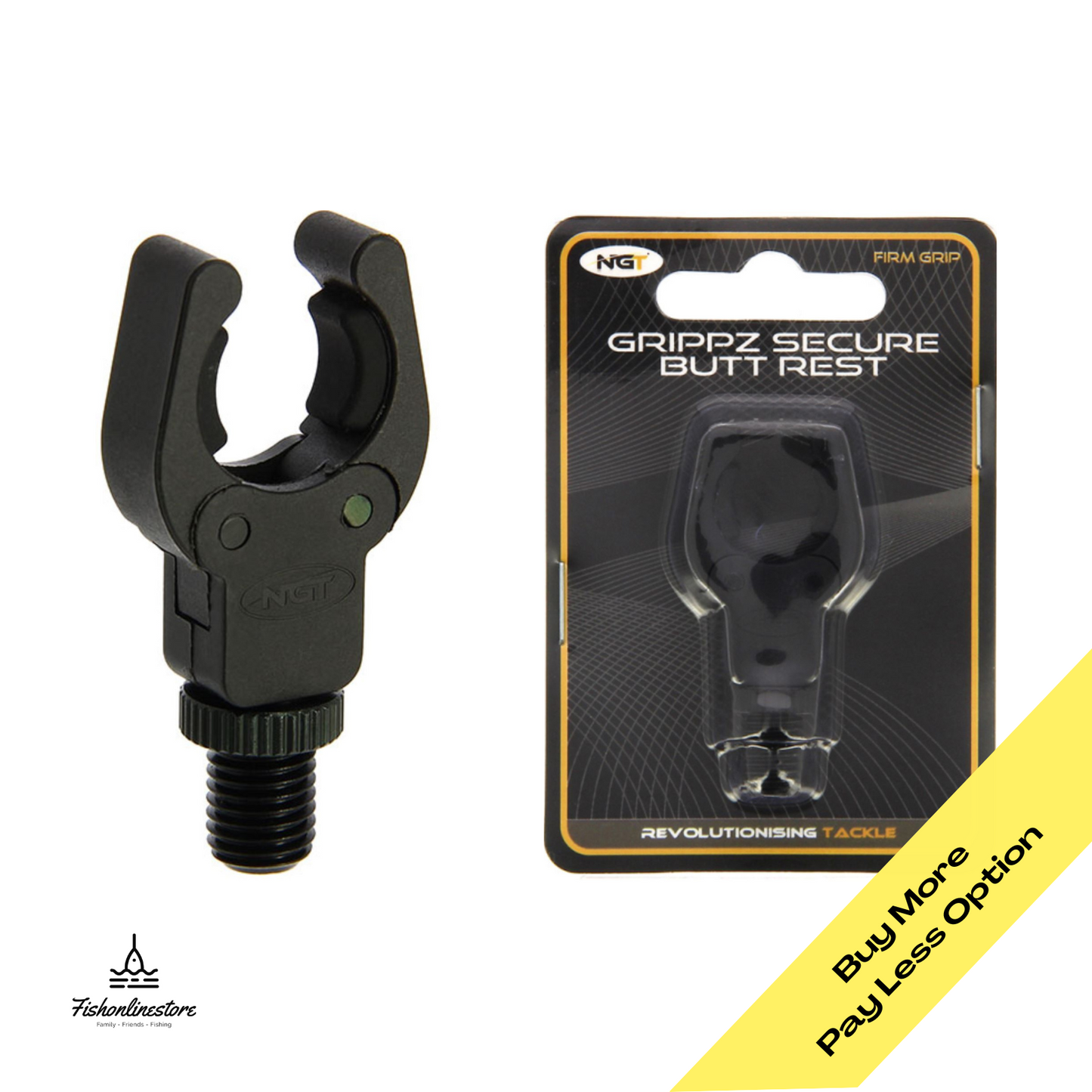 NGT grippz spring loaded secure rod rest for carp fishing with firm grip and multiple quantity options