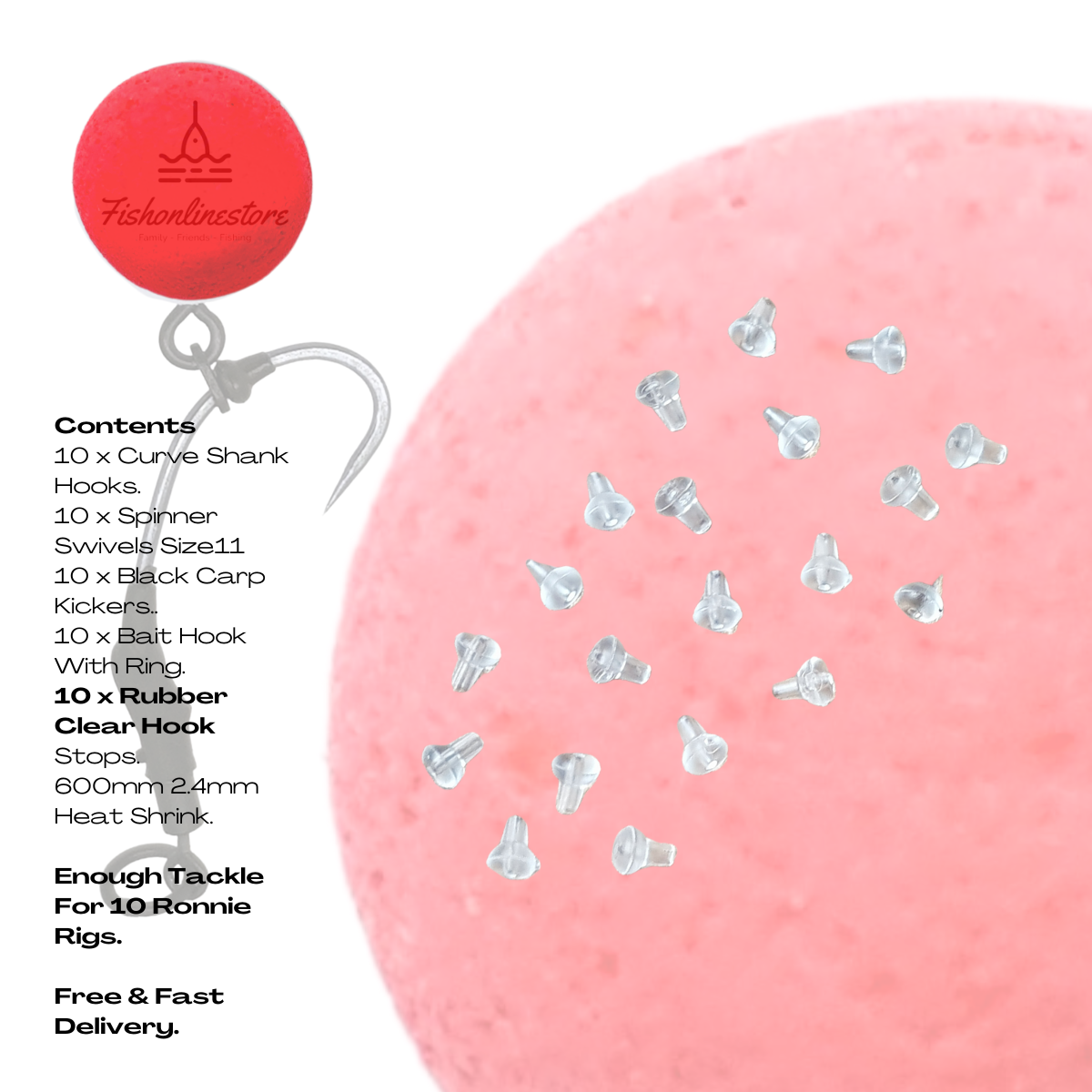 Fishonlinestore Pro Component Set Bundle
"Enhance your carp fishing game with our premium Carp Fishing Ronnie Rig Bundle. This comprehensive kit includes everything