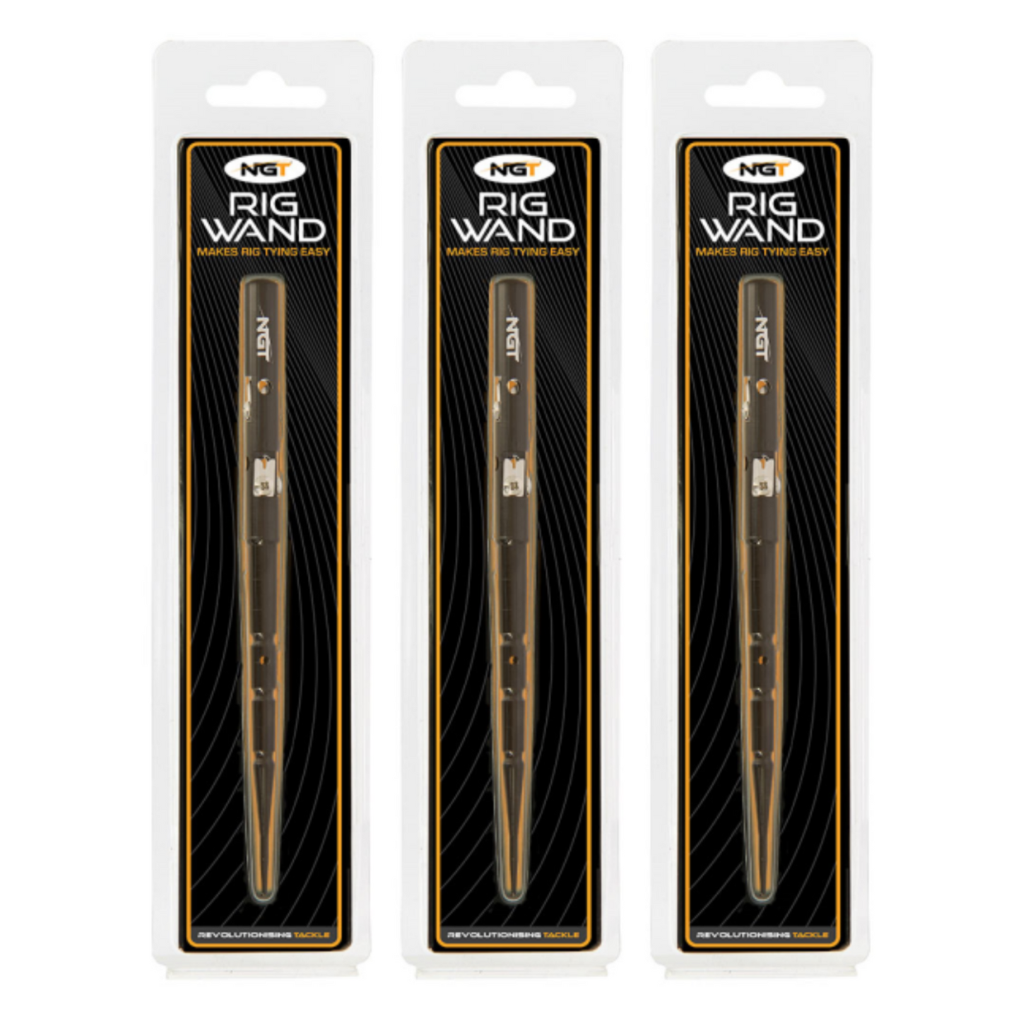 NGT Rig Wand braid stripper and knot puller tool in packaging, fishing rig tying accessory