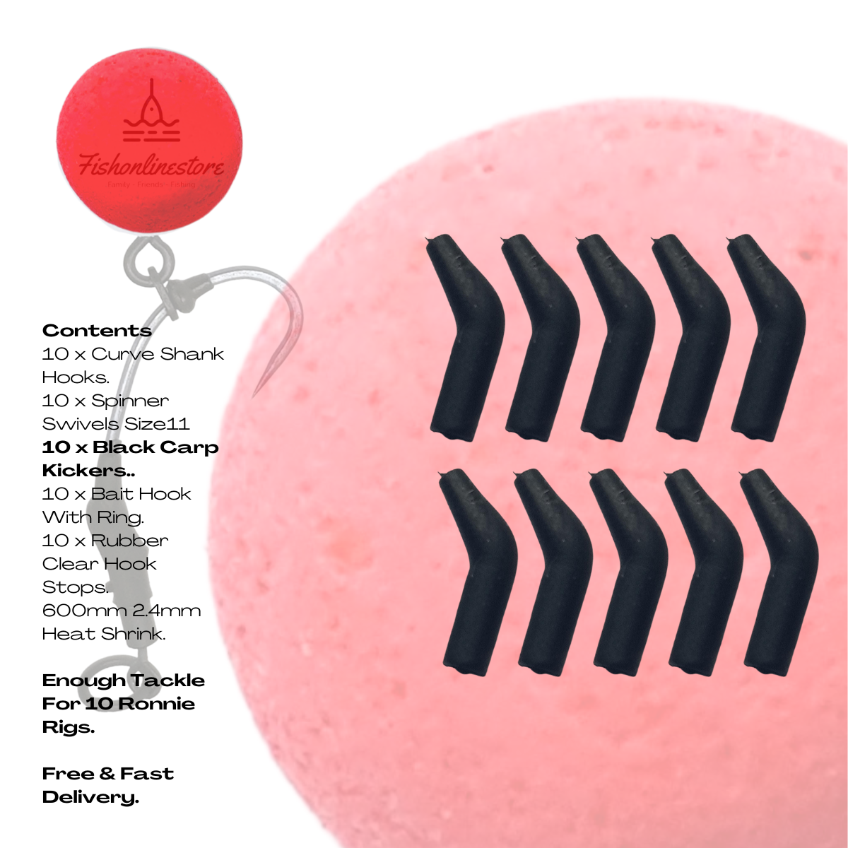 Fishonlinestore Pro Component Set Bundle
"Enhance your carp fishing game with our premium Carp Fishing Ronnie Rig Bundle. This comprehensive kit includes everything