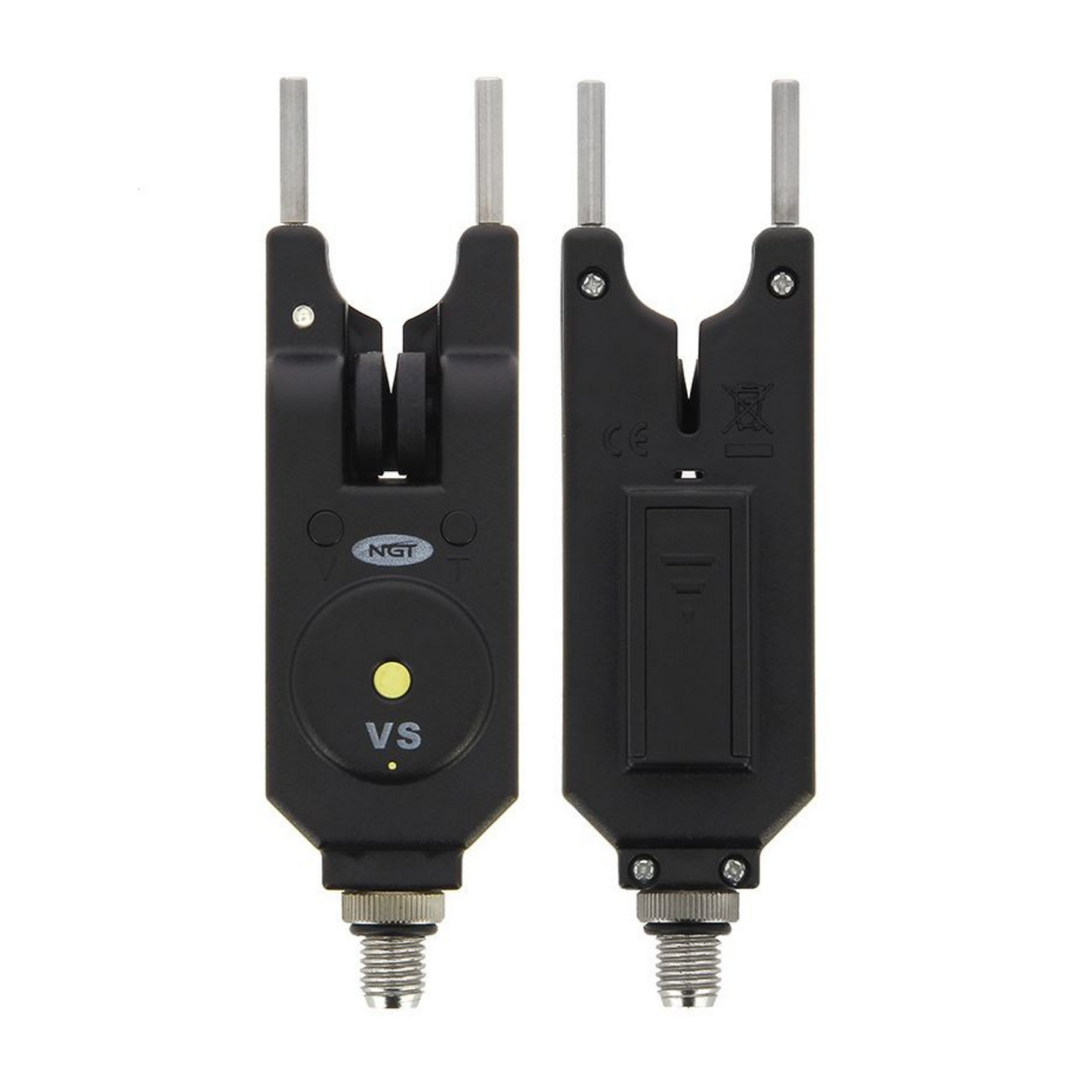 NGT VS 2pc Wireless Alarms - Adjustable Volume and Tone with Reciever
A 2pc alarm and transmitter wireless bite alarm set with upto 200m range displayed on a double
