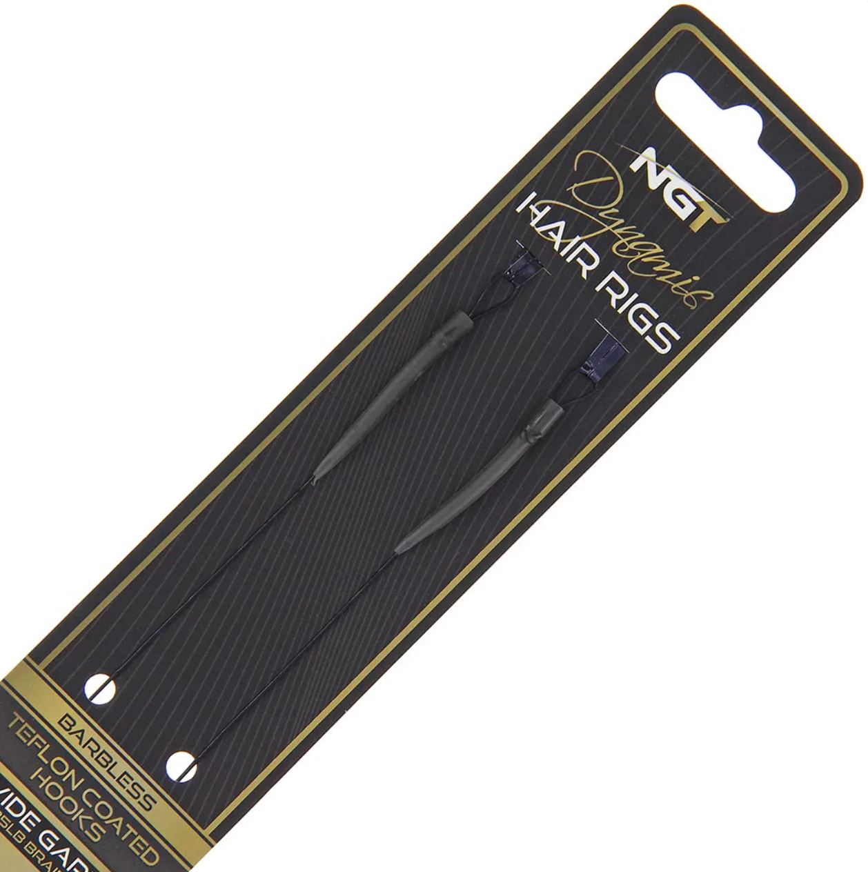 NGT Dynamic Twin Pack Hair Rigs - Size 6 and 8 Barbless