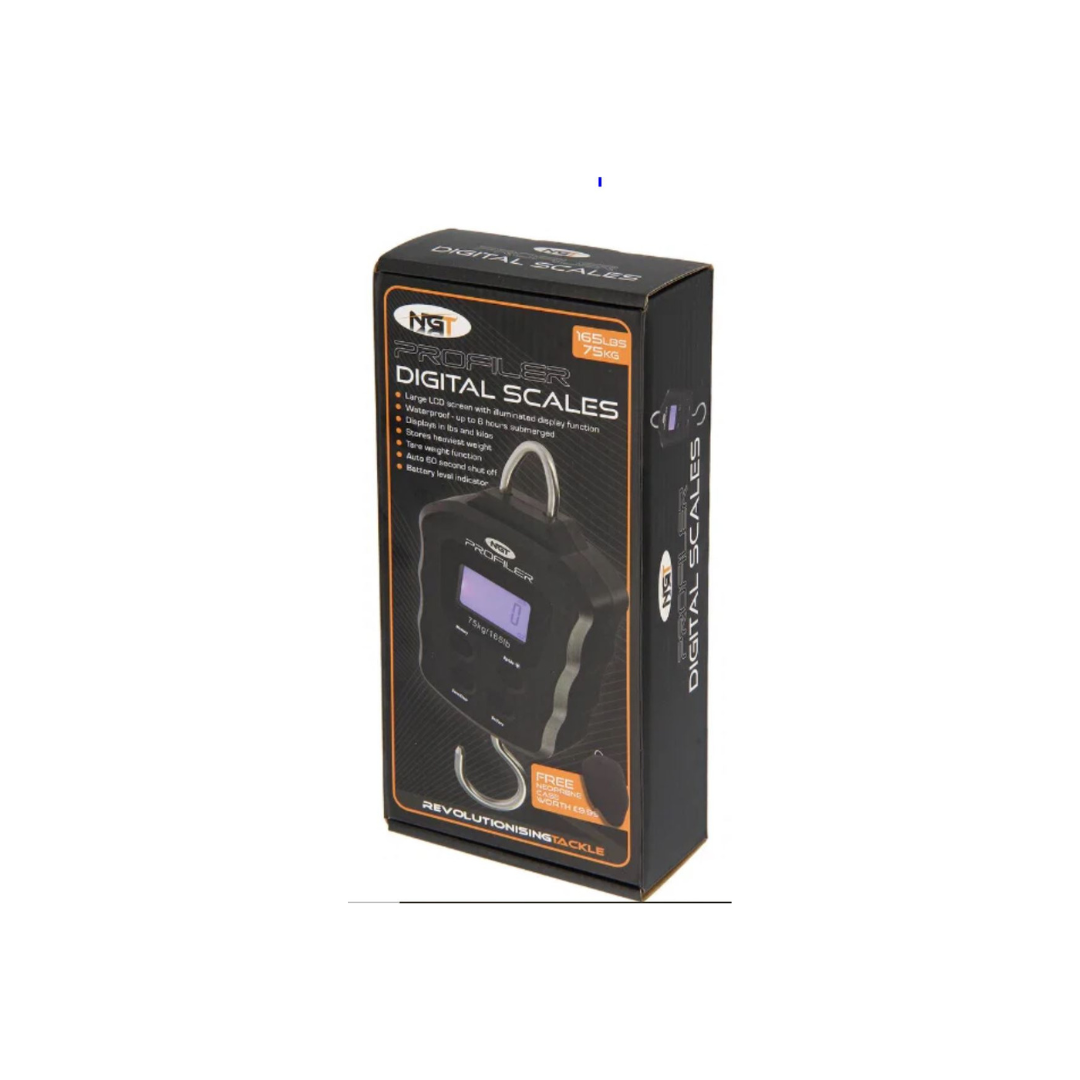 NGT Profiler Scales - Digital 165lb / 75kg Heavy Duty Scales with Free Neoprene Case