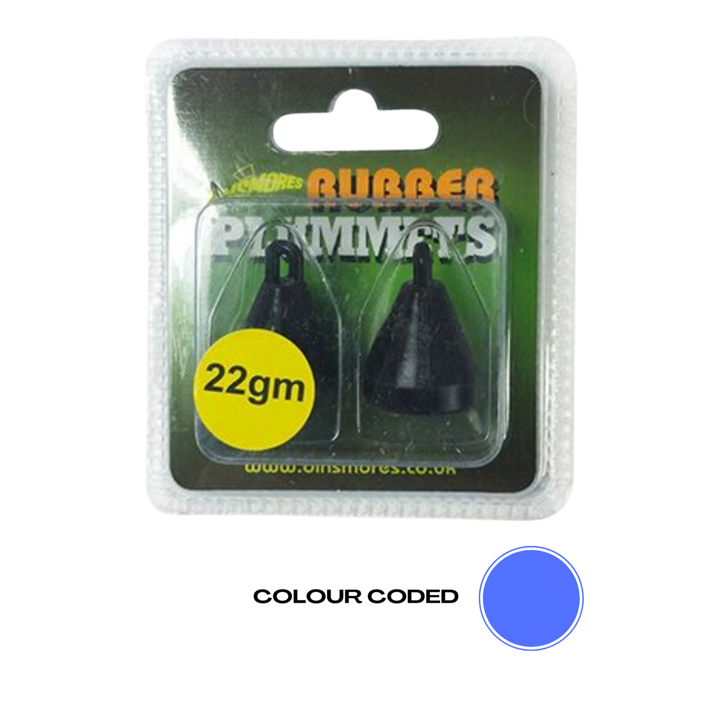 Dinsmores Rubber Plummets - Twin Pack - 2 Options