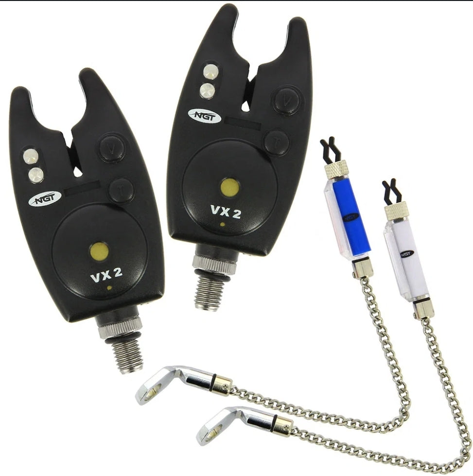 NGT VX2 Set - Twin VX2 Alarm and Indicator Set with Batteries - Free Tracked Delivery
