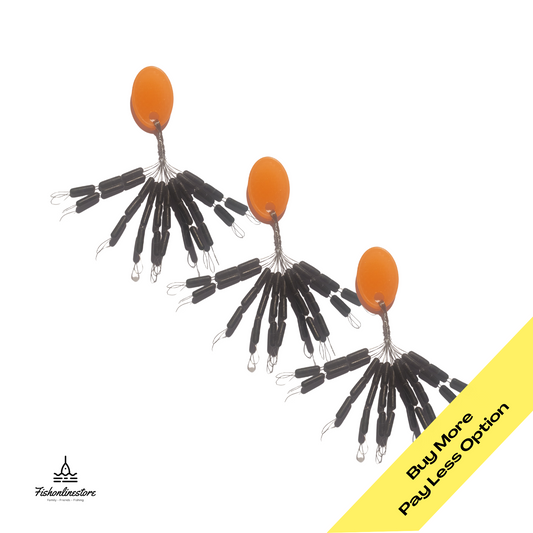 Dinsmores Pike Line Stops, pack of 30, ideal for carp and tench angling, rubber, matt black.