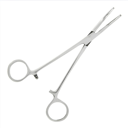 NGT 6" Forceps - Stainless Steel Curved