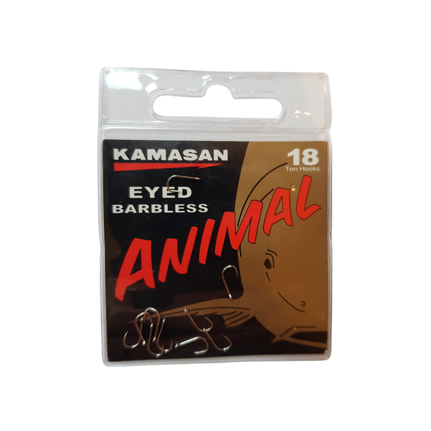 Kamasan Animal Eyed Hooks - Size 18 - Very Popular Pattern.