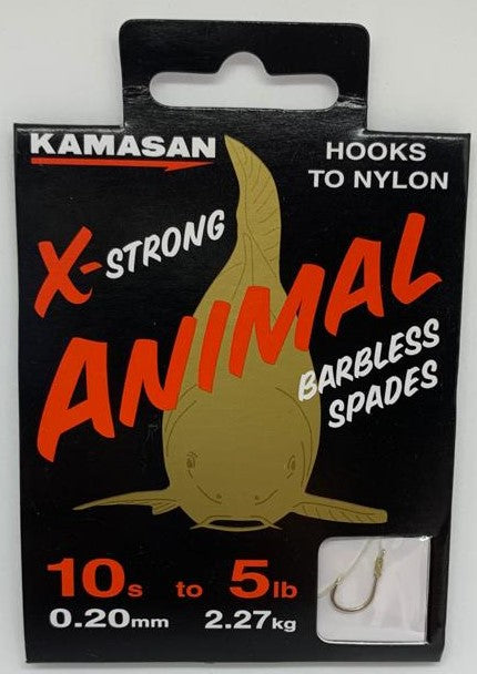 Kamasan Animal X-Strong Size 10 Hooks to Nylon. Ideal For Float Or Feeder Fishing.