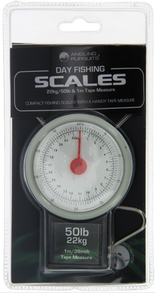Angling Pursuits Day Scales - 22kg / 50lb with Tape Measure