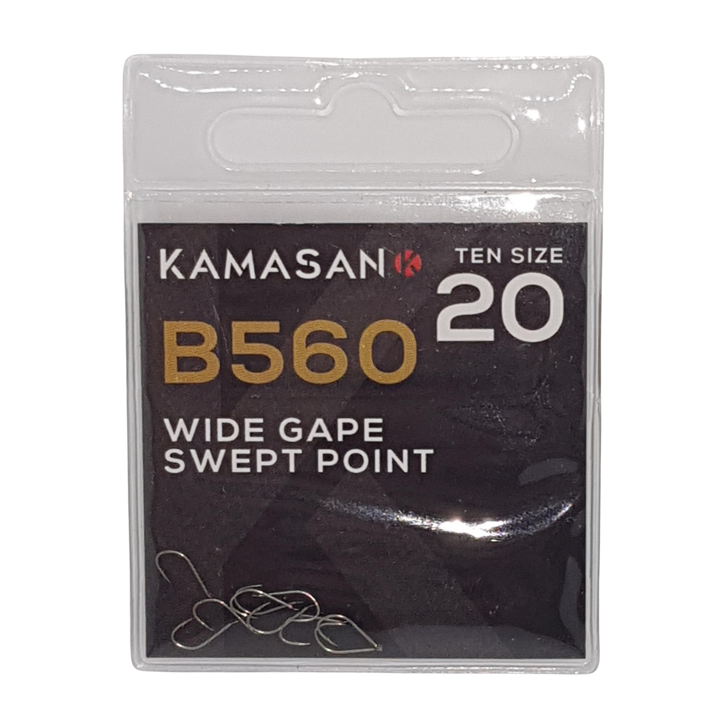 Kamasan B560 Hooks - Size 20 - Micro Barbed - Natural Venue Popular Pattern