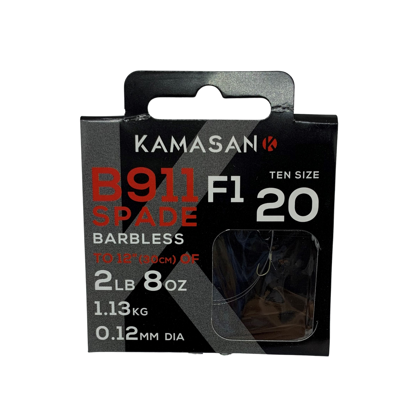 Kamasan B911F1 Hooks To Nylon - Size 20