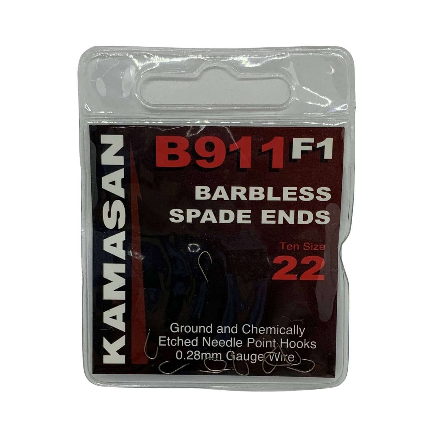 Kamasan B911 F1 Spade End Hooks - Size 22