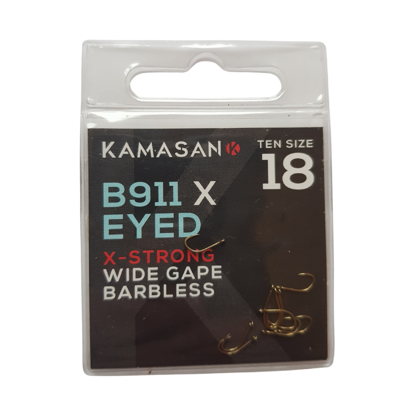 Kamasan B911X Eyed Hooks Extra Strong.