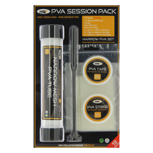 NGT PVA Session Pack. All you need for a angling session with 25mm mesh.