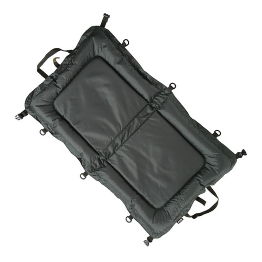 NGT Carp Beanie Mat lightweight padded fishing mat with pegging points and secure clips, size 110x60cm