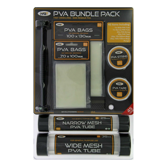 NGT PVA Starter Bundle Pack - 45pc Complete PVA Set