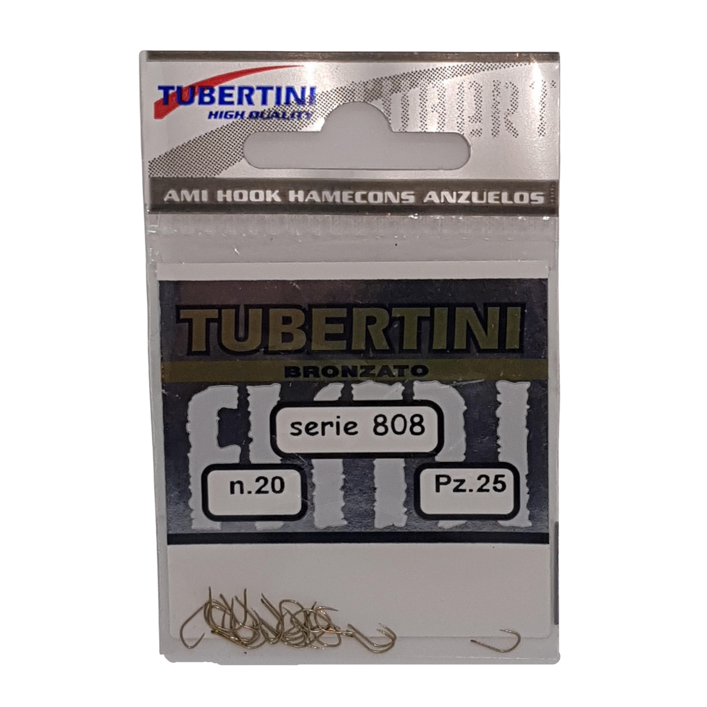 Tubertini 808 Series Bronzato Barbless Hook - Size 20 - Packs Of 25.