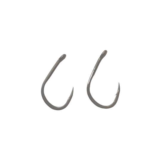 Wide gape Fishonlinestore Talon Beaked Carp Hooks made in Japan with micro barbed and barbless options, includes 10 free hook stops.